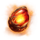king and flame egg symbol icon