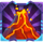 king dinosaur volcano symbol icon