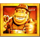 king kong splash smiling gorilla symbol icon