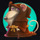 king of cheese hooded mouse symbol icon