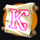 king of cheese k symbol icon