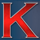 king of the trident k symbol icon