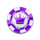 kings of cards crown chip symbol icon