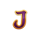 koi falls flowing fortune j symbol icon