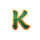 koi falls flowing fortune k symbol icon