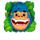 kong it up large blue monkey symbol icon