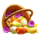 lady fruits 10 easter basket symbol icon