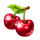 lady lemon fruits cherry symbol icon