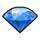 lady lucky gem symbol icon
