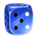 latin heart dice 5 symbol icon