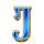latin heart j symbol icon