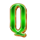 latin heart q symbol icon