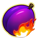 lava fruits pulp symbol icon