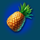 lazy monkey ananas symbol icon