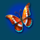 lazy monkey butterfly symbol icon