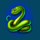 lazy monkey snake symbol icon