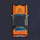 lazybones freeway orange car symbol icon