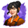leatherheads brunette firefighter symbol icon