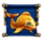 leaves of fortune fish symbol icon