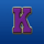 legends of baseball k symbol icon