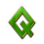legends of sparta emerald q symbol icon