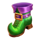 leprechaun joy boot symbol icon