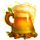 leprechauns loot wooden beer mug symbol icon
