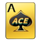 lets poker golden ace symbol icon