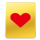 lets poker golden heart symbol icon
