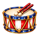 liberty fireworks drum symbol icon
