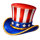 liberty fireworks hat symbol icon