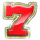 liberty wins slot seven red symbol icon