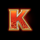 lightning blaze k symbol icon