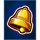 lightning rush bell symbol icon