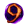 lines of magic 9 symbol icon