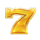 lions land hold and win yellow 7 symbol icon