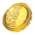 lions roar coin symbol icon