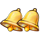 little devil coins golden bells symbol icon