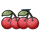 little devil coins red cherries symbol icon