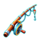 lobster splash fishing rod symbol icon