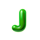 lobster splash letter j symbol icon