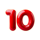 lobster splash number 10 symbol icon