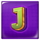 lock and pop j symbol icon