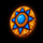 lord of the sun blue coin symbol icon