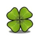 lovely lady clover symbol icon