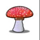 lovely lady mushroom symbol icon