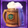 luck o the coins hold and win beer symbol icon