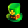 luck o the rainbow hat symbol icon