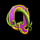 luck o the rainbow q symbol icon