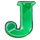 luck reactor green j symbol icon